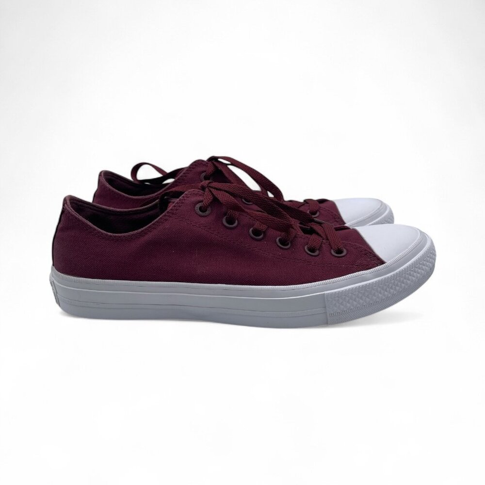 Converse Lunarlon II Low Women Sz 10 Maroon Chuck Taylor All Star Low Sneakers